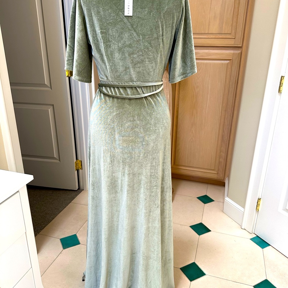 Baltic Born Sage Velvet Maxi Dress